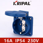 IP54 16 Amp Blue Tiêu chuẩn Đức cho ổ cắm bổ sung công nghiệp