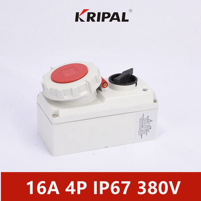 Ổ cắm điện liên động cơ một pha IP67 380V 3P 4P 5P
