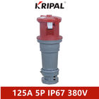 Đầu nối công nghiệp chống thấm nước 3 pha 5P IEC 125A 380V IP67