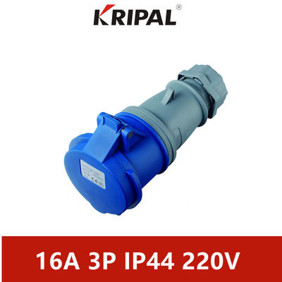 16 Amp 110V IP44 Đầu nối một pha không thấm nước Tiêu chuẩn IEC