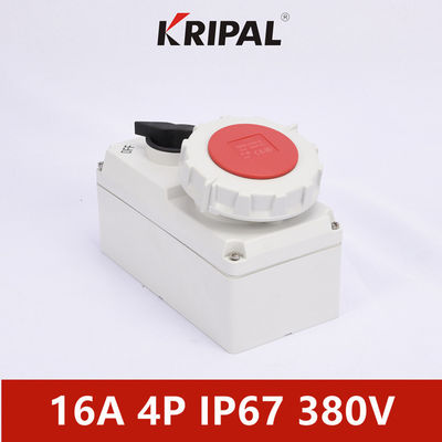 Ổ cắm điện liên động cơ một pha IP67 380V 3P 4P 5P