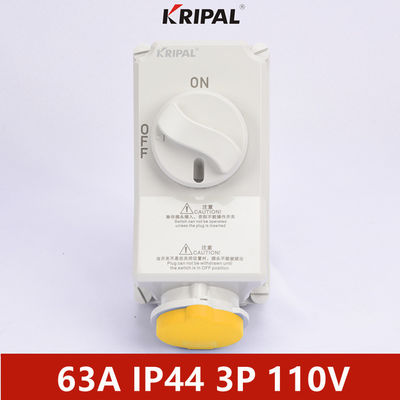 Ổ cắm công tắc điện liên động IP44 63A 3P 1 pha IEC