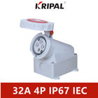 Bộ ghép nối công nghiệp chống nước IP67 Kết hợp Tiêu chuẩn IEC 32A 4P