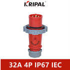 Bộ ghép nối công nghiệp chống nước IP67 Kết hợp Tiêu chuẩn IEC 32A 4P