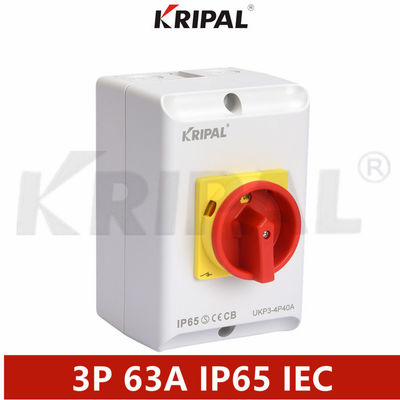 Công tắc cách ly 63A IP65 Ba cực 230V Tiêu chuẩn IEC chống thấm nước