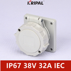 Bảng điều khiển điện áp thấp 48V 32A IP67 3P Gắn ổ cắm Tiêu chuẩn IEC