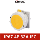 Ổ cắm công nghiệp chống thấm nước 16A 3P 220V IP67 Tiêu chuẩn IEC phổ biến