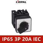 Tiêu chuẩn IEC 3 vị trí Công tắc cam IP65 Ba pha 20A 230-440V