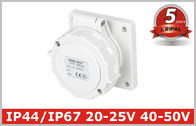 IP67 Bảng điện công nghiệp điện áp thấp gắn ổ cắm 2P, 2P + E, 20V-25V, 40V-50V, 16A, 32A Bảo hành 5 năm