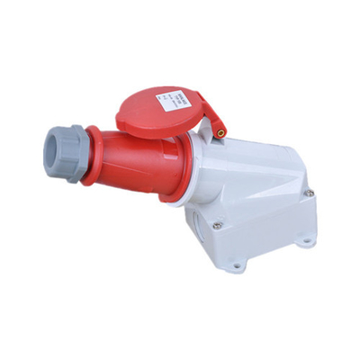4 cực 16A IP44 Ổ cắm công nghiệp Ổ cắm Nylon PA Tiêu chuẩn IEC Chống thấm nước