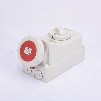 Ổ cắm điện công nghiệp IP44 380V 32A chống thấm nước với công tắc cơ khí