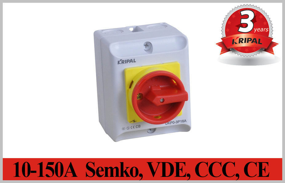 Semko, VDE, CCC, CE IP65 2 ~ 5 P 10A ~ 150A Rotary Isolator Chuyển Đổi Cách Ly Điện Chuyển đổi Không Thấm Nước